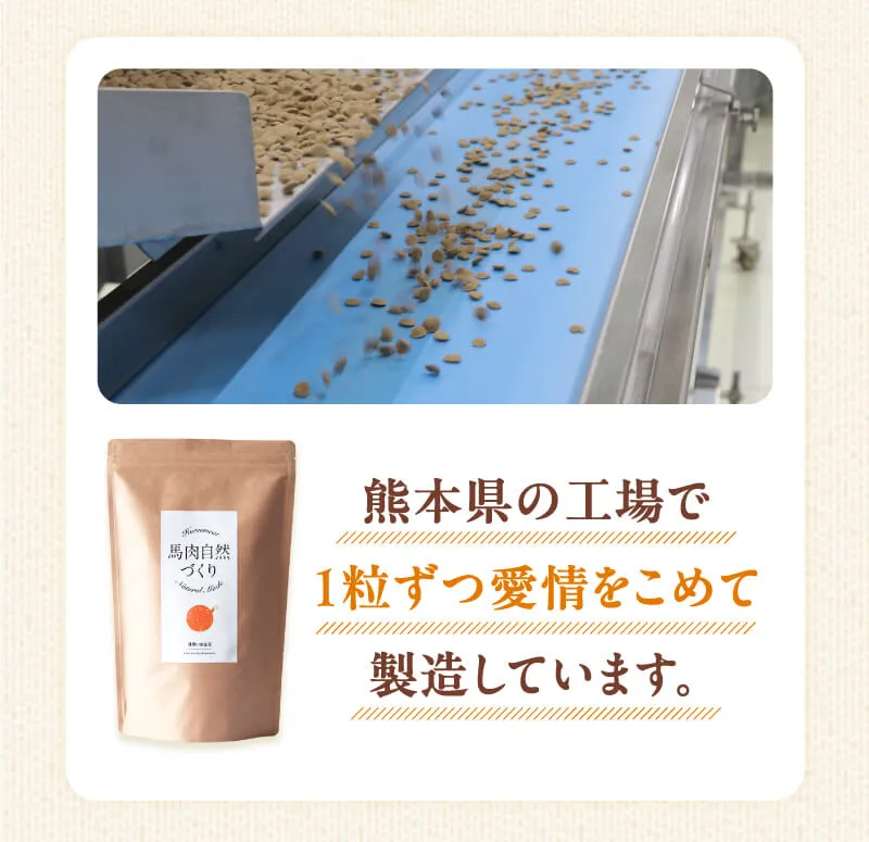 熊本県の工場で1粒ずつ愛情をこめて製造しています。